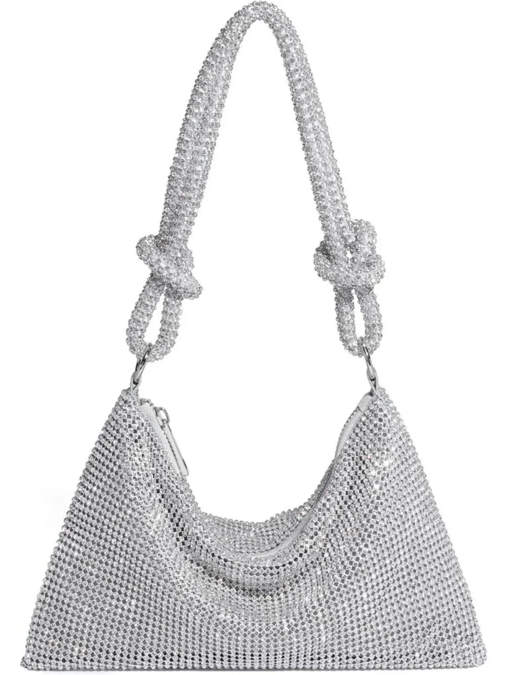 Sparkly Rhinestone Evening Clutch Purse for Women - Dressy Handbag for Going Out